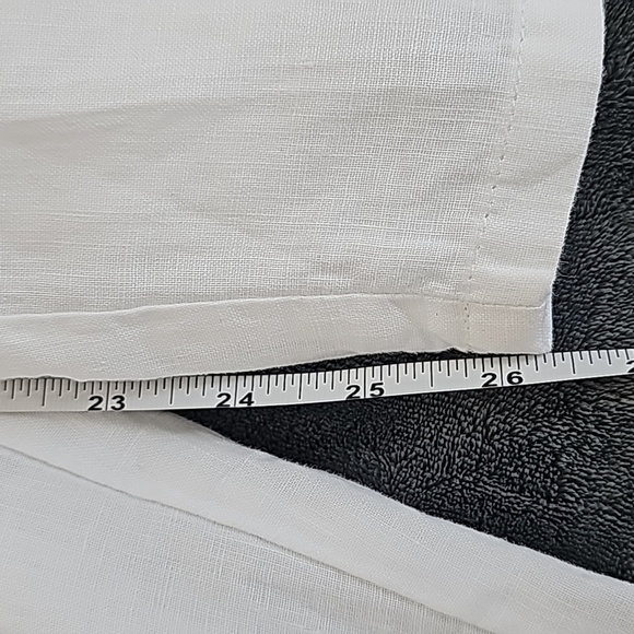 Eileen Fisher white organic linen wide leg pants. Size XL - Picture 7 of 10